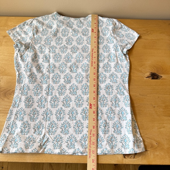 J MCLAUGHLIN SS TEE CATALINA CLOTH NYLON TREES PATTERN CASUAL CHIC TRAVEL L - Picture 12 of 12